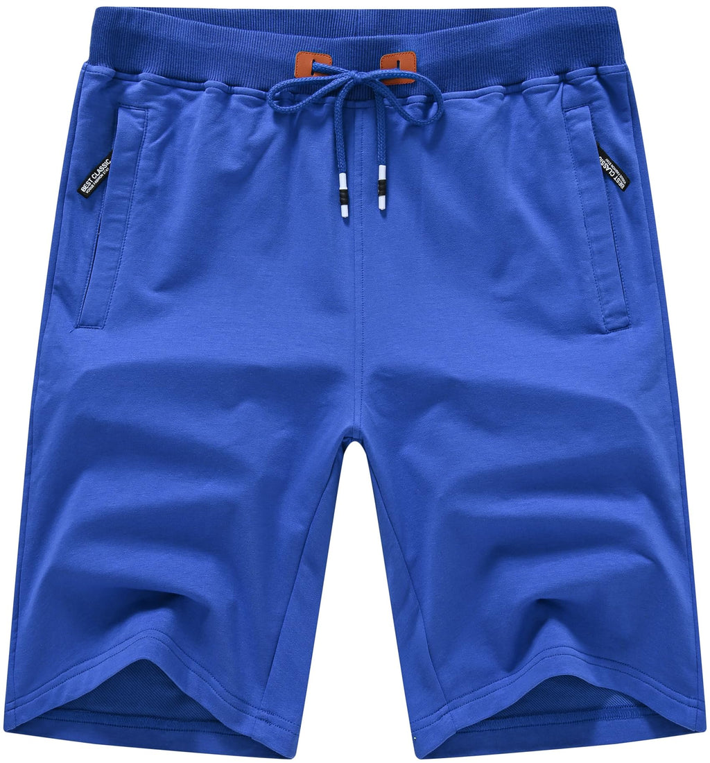 QPNGRP Mens Shorts Casual Drawstring Zipper Pockets Elastic Waist