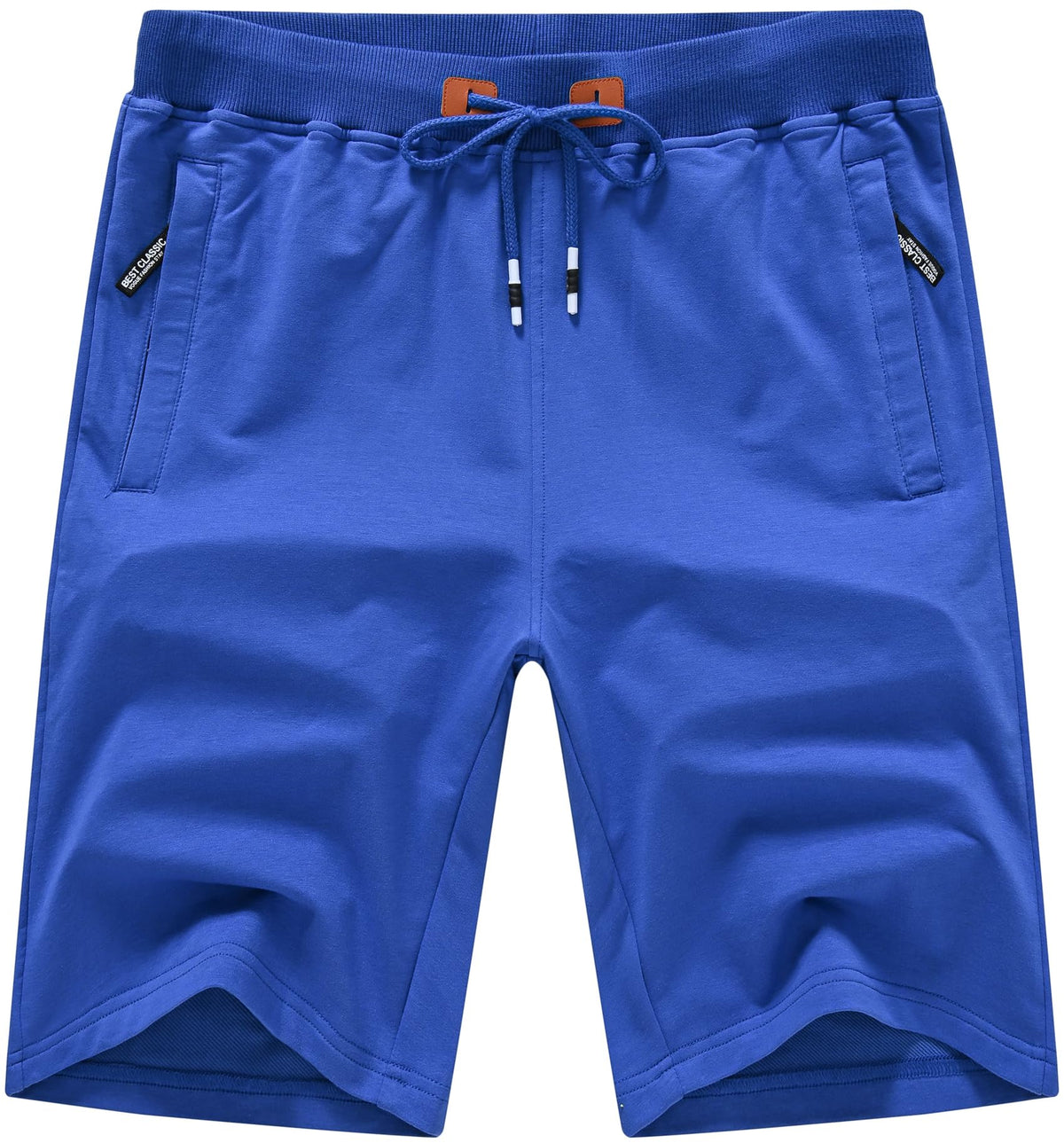 QPNGRP Mens Shorts Casual Drawstring Zipper Pockets Elastic Waist