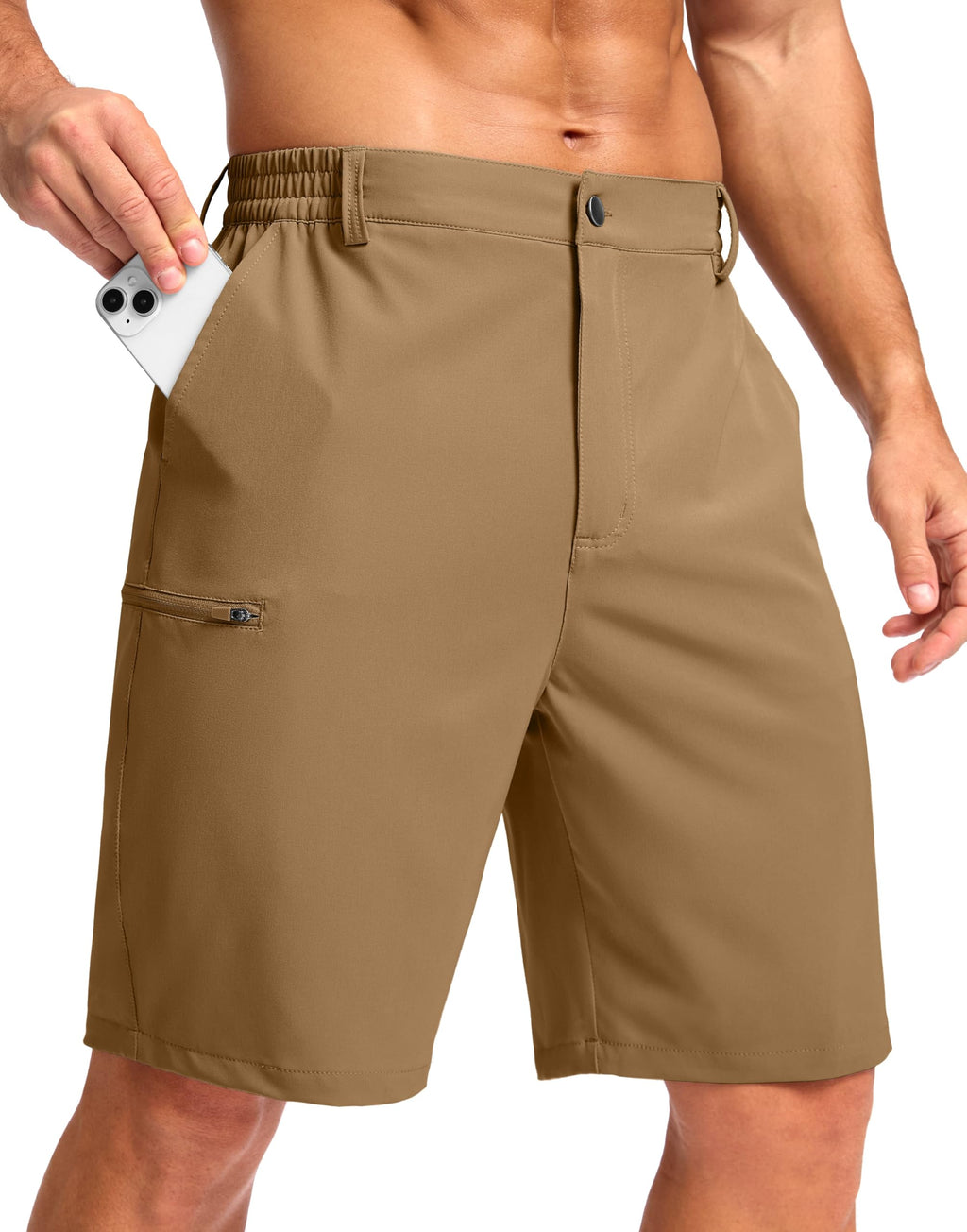G Gradual Men's Casual Shorts 7"/ 9"/ 5" Lightweight 4 Pockets Stretch Quick-Dry Summer Shorts for Golf Work Hiking Trips