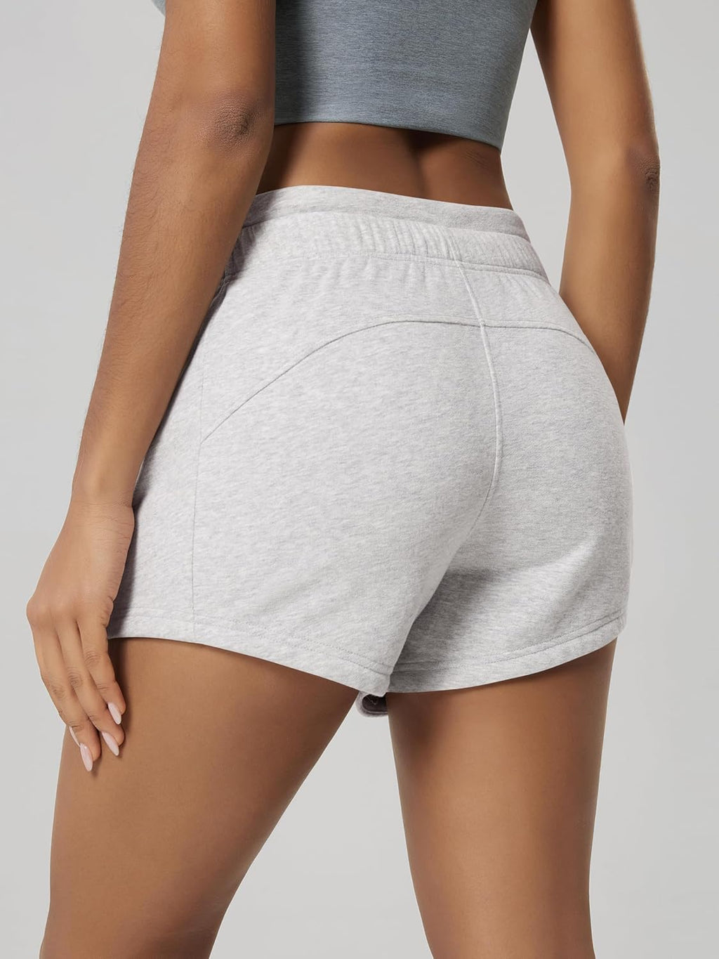 ODODOS Women's Sweat Shorts with Pockets Cotton French Terry Drawstring Summer Workout Casual Lounge Shorts