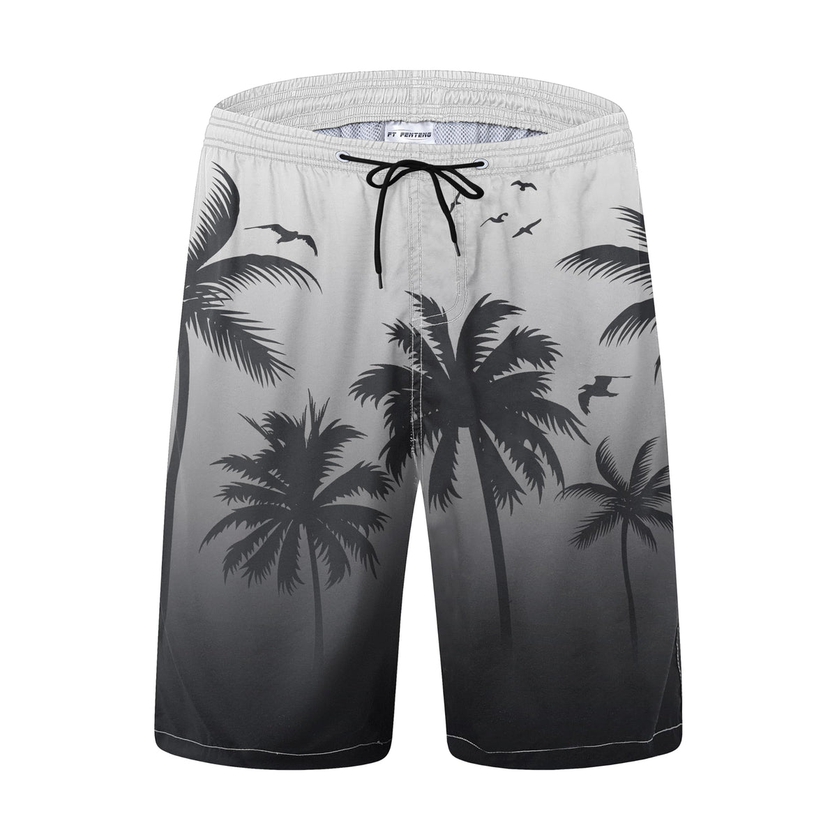 FT FENTENG Mens Swim Trunks Quick Dry Board Shorts with Mesh Liner, Breathable Big & Tall Beach Shorts Swimwear Bathing Suits