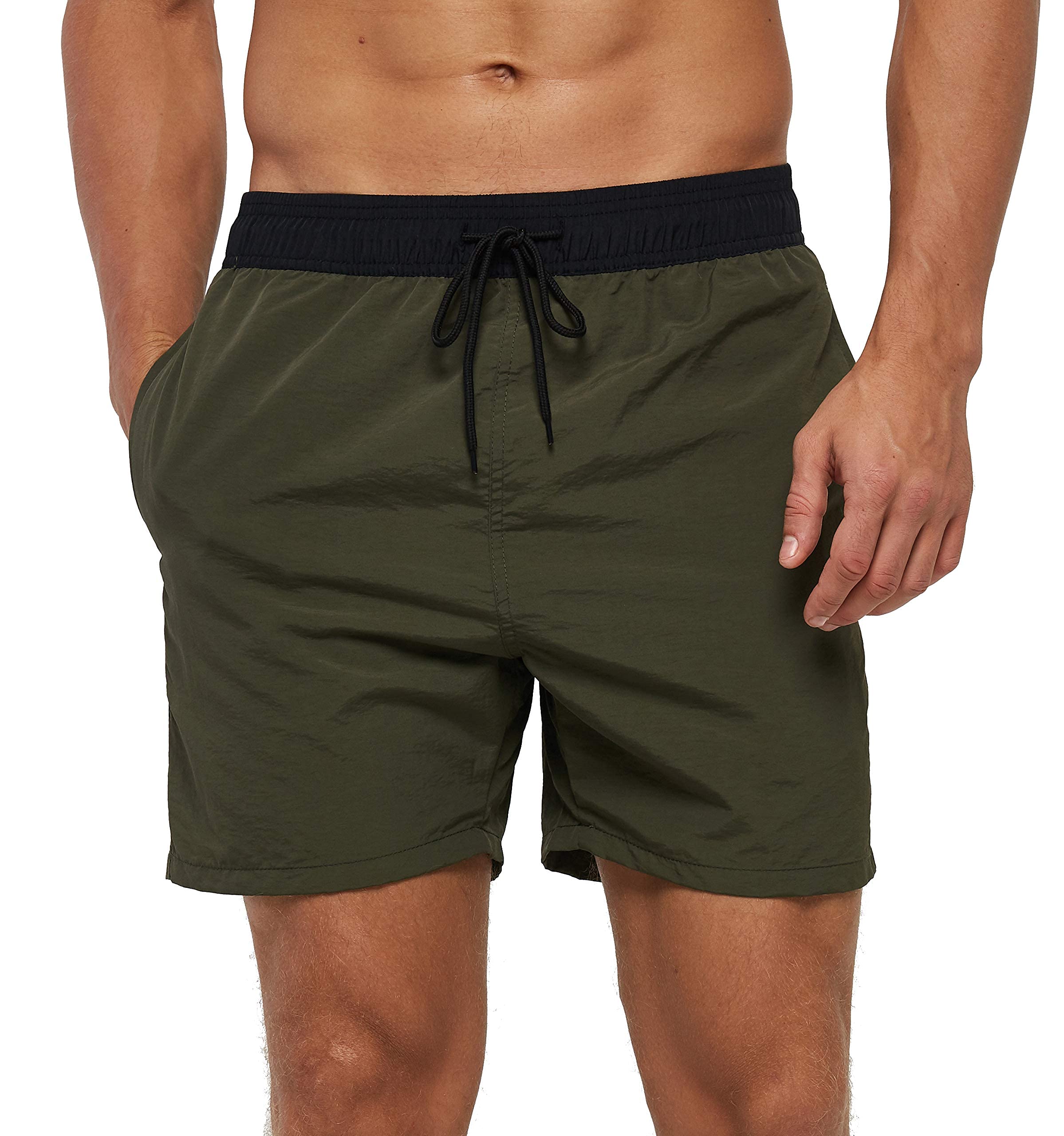 SILKWORLD Men's Swim Trunks Quick Dry Beach Shorts with Pockets | mesh lining, dry fast, adjustable waist, side pockets, comfort,well made,swimming,beach shorts, water sports,vacation trips