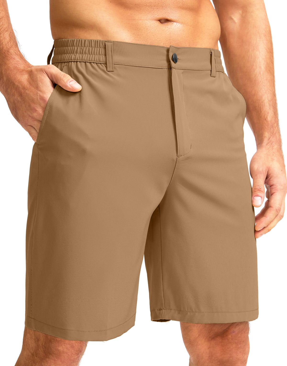 G Gradual Men's Casual Shorts 7" Lightweight Golf Shorts for Men Stretch with 3 Pockets Quick Dry Breathable Work Shorts