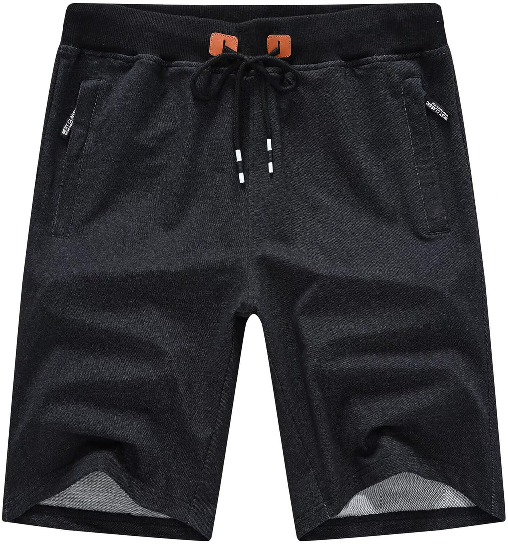 QPNGRP Mens Shorts Casual Drawstring Zipper Pockets Elastic Waist