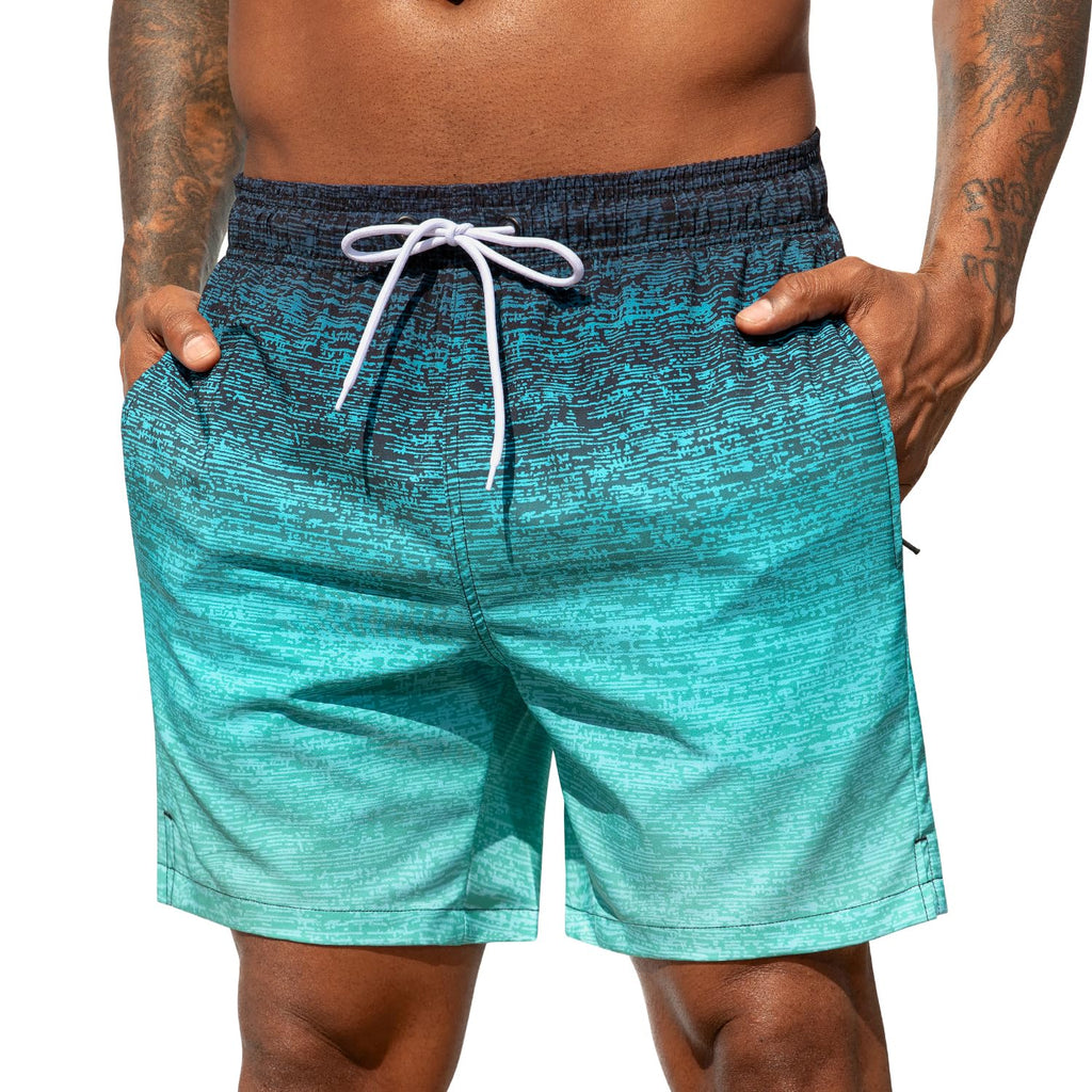 SILKWORLD Men's Swim Trunks Quick Dry Beach Shorts with Pockets | mesh lining, dry fast, adjustable waist, side pockets, comfort,well made,swimming,beach shorts, water sports,vacation trips