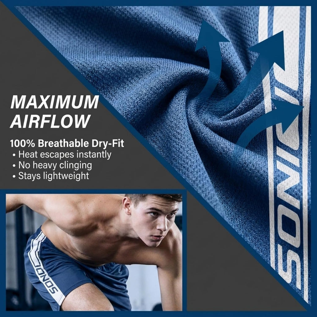 Ultra Performance Mens 5 Pack Athletic Running Shorts, Loose fit Basketball Gym Workout Shorts for Men with Zippered Pockets