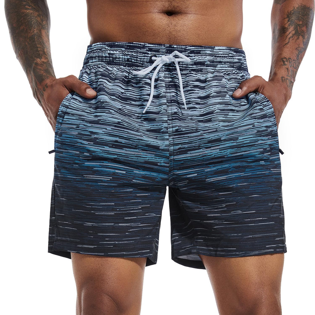 SILKWORLD Men's Swim Trunks Quick Dry Beach Shorts with Pockets | mesh lining, dry fast, adjustable waist, side pockets, comfort,well made,swimming,beach shorts, water sports,vacation trips