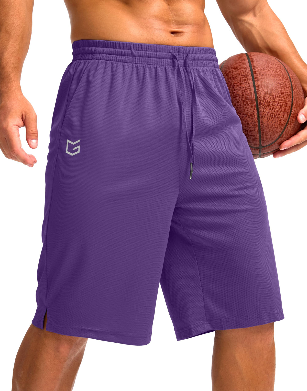 G Gradual Men's Athletic Shorts with Pockets 9" / 11" Long Basketball Shorts Lightweight Quick Dry Gym Workout Shorts for Men