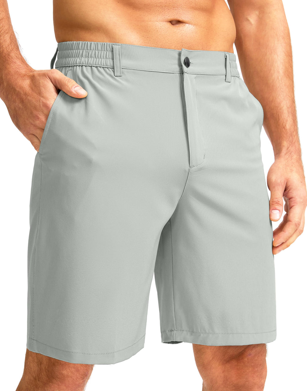 G Gradual Men's Casual Shorts 7" Lightweight Golf Shorts for Men Stretch with 3 Pockets Quick Dry Breathable Work Shorts