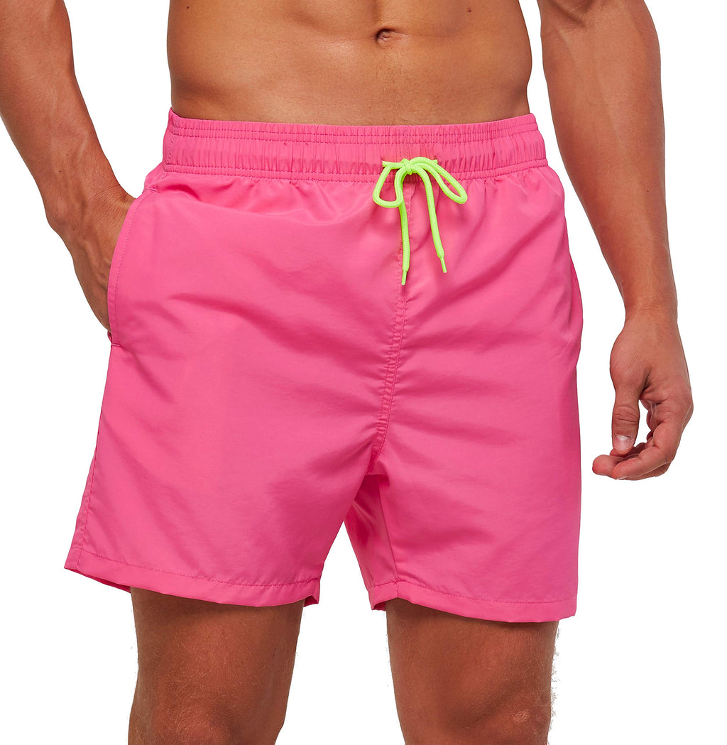 SILKWORLD Men's Swim Trunks Quick Dry Beach Shorts with Pockets | mesh lining, dry fast, adjustable waist, side pockets, comfort,well made,swimming,beach shorts, water sports,vacation trips