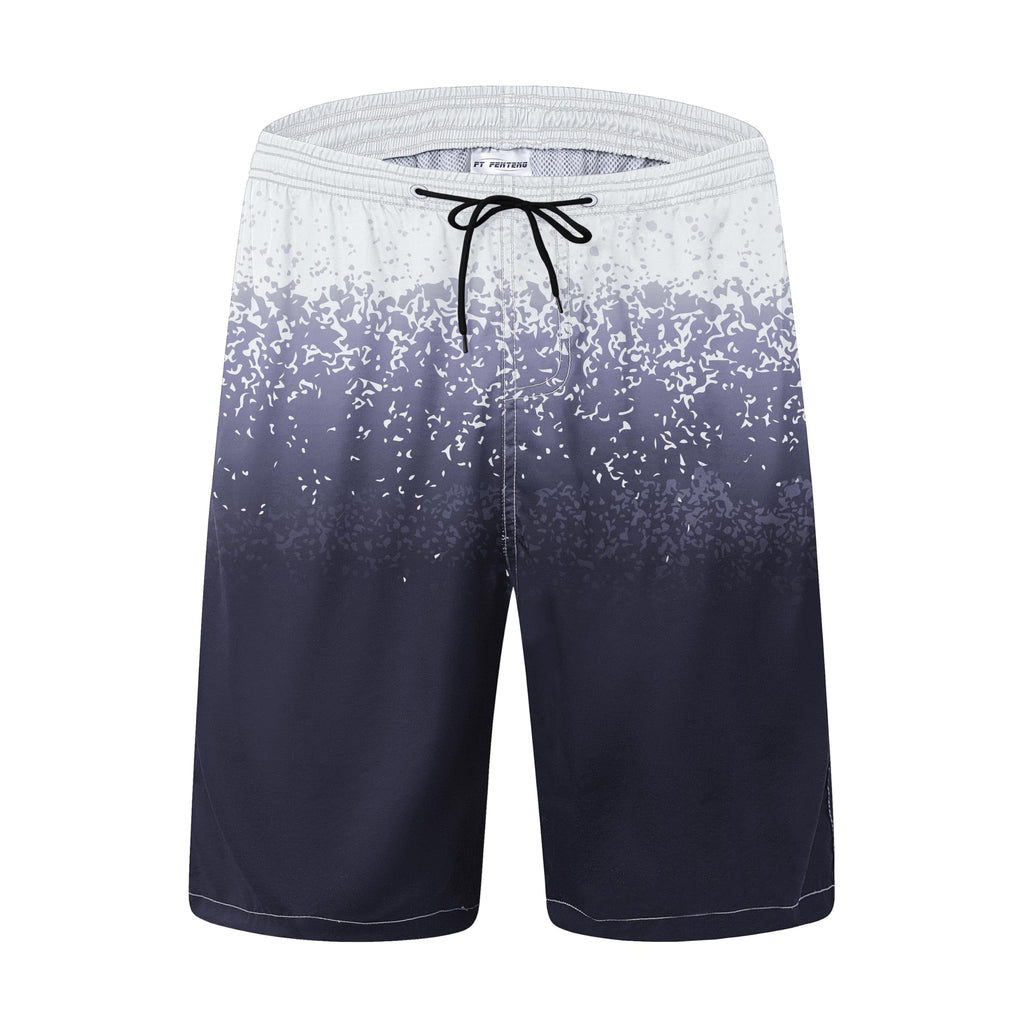 FT FENTENG Mens Swim Trunks Quick Dry Board Shorts with Mesh Liner, Breathable Big & Tall Beach Shorts Swimwear Bathing Suits