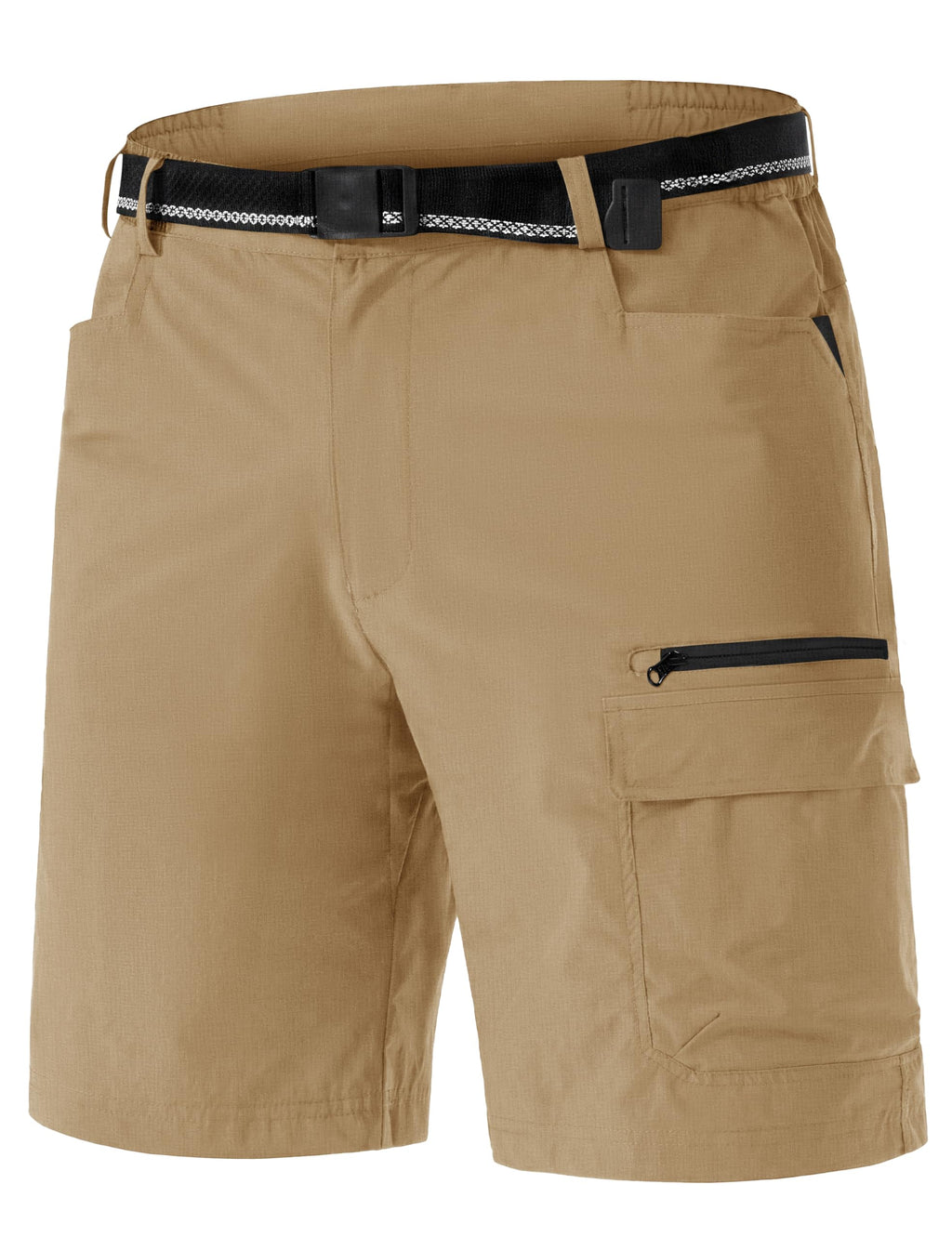 TACVASEN Men's Summer Outdoor Shorts Quick Dry Water Resistant Cargo Casual Golf Work Hiking Shorts (NO Belt)