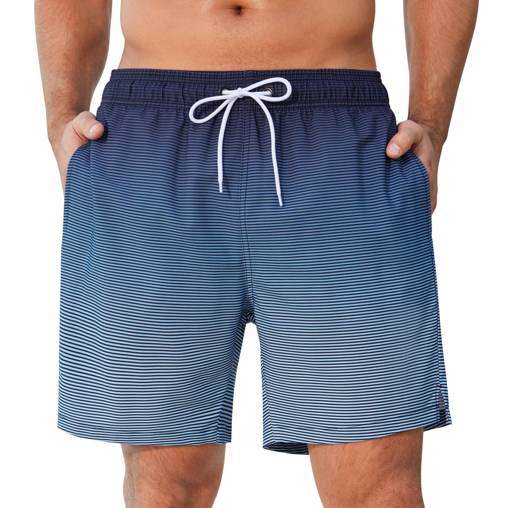 SILKWORLD Men's Swim Trunks Quick Dry Beach Shorts with Pockets | mesh lining, dry fast, adjustable waist, side pockets, comfort,well made,swimming,beach shorts, water sports,vacation trips