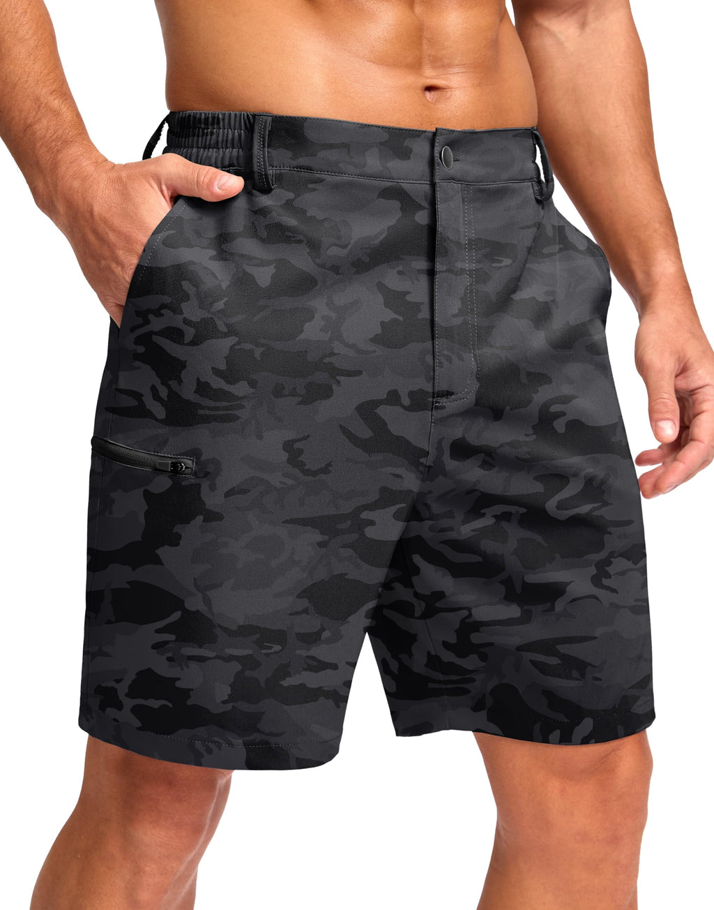 G Gradual Men's Casual Shorts 7"/ 9"/ 5" Lightweight 4 Pockets Stretch Quick-Dry Summer Shorts for Golf Work Hiking Trips