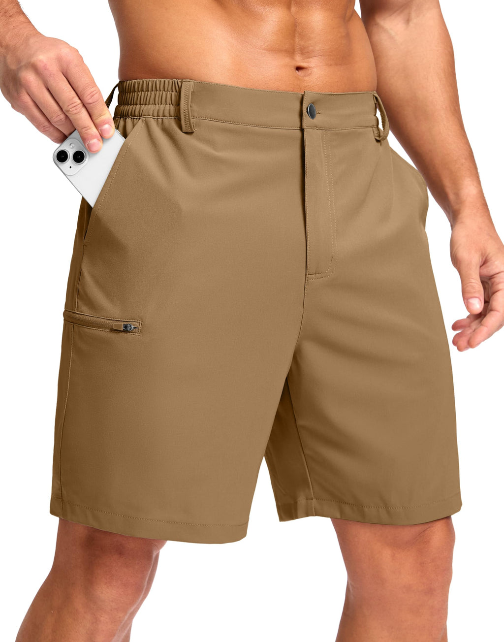 G Gradual Men's Casual Shorts 7"/ 9"/ 5" Lightweight 4 Pockets Stretch Quick-Dry Summer Shorts for Golf Work Hiking Trips