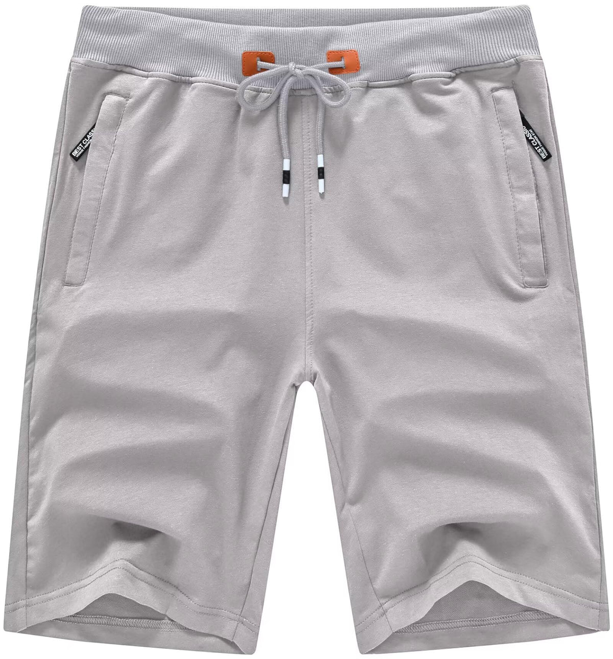QPNGRP Mens Shorts Casual Drawstring Zipper Pockets Elastic Waist