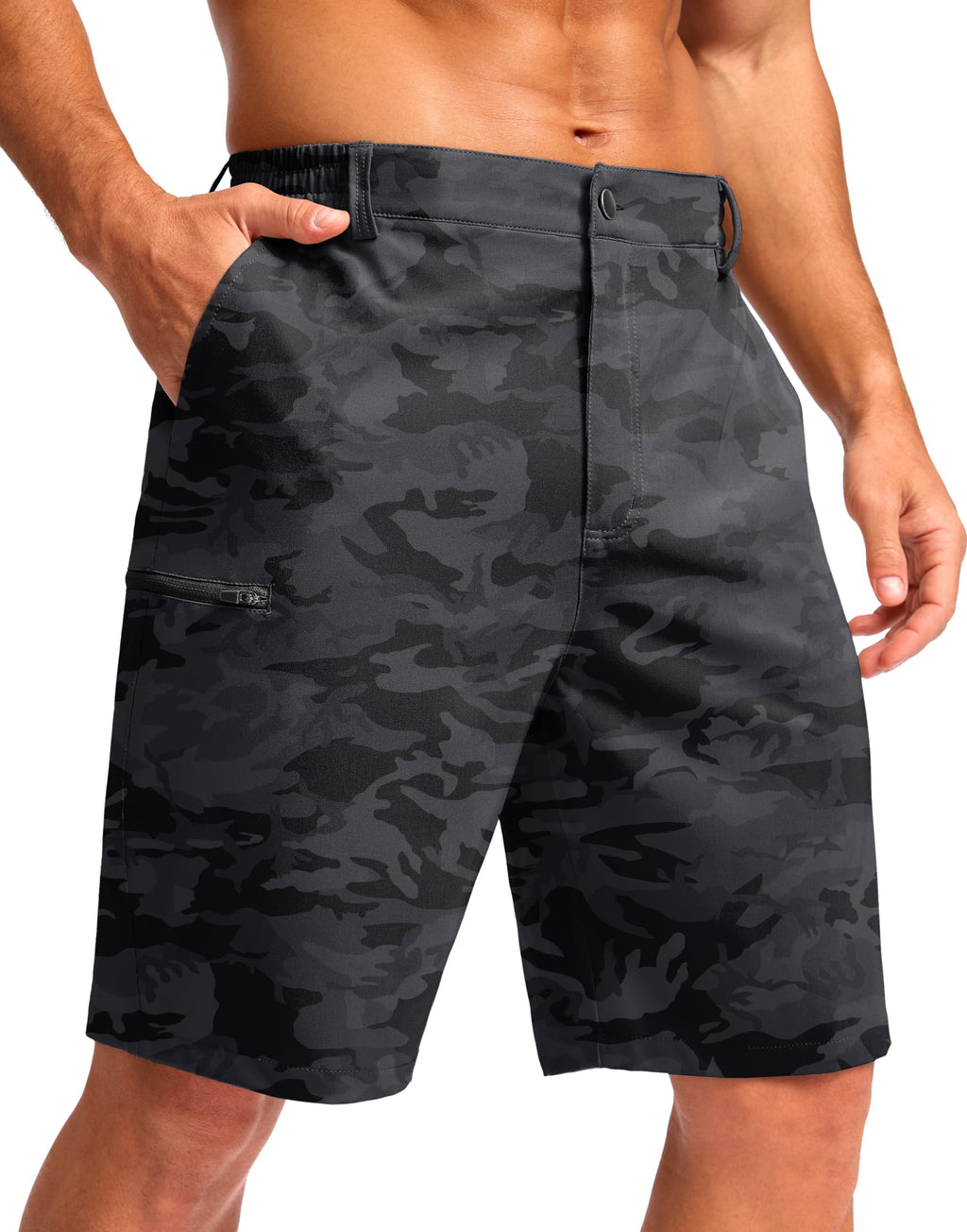 G Gradual Men's Casual Shorts 7"/ 9"/ 5" Lightweight 4 Pockets Stretch Quick-Dry Summer Shorts for Golf Work Hiking Trips