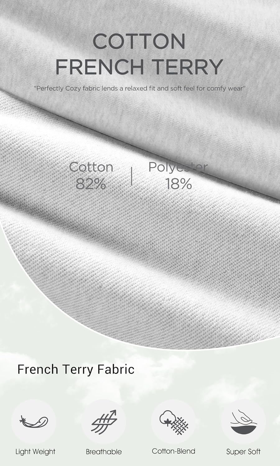 ODODOS Women's Sweat Shorts with Pockets Cotton French Terry Drawstring Summer Workout Casual Lounge Shorts