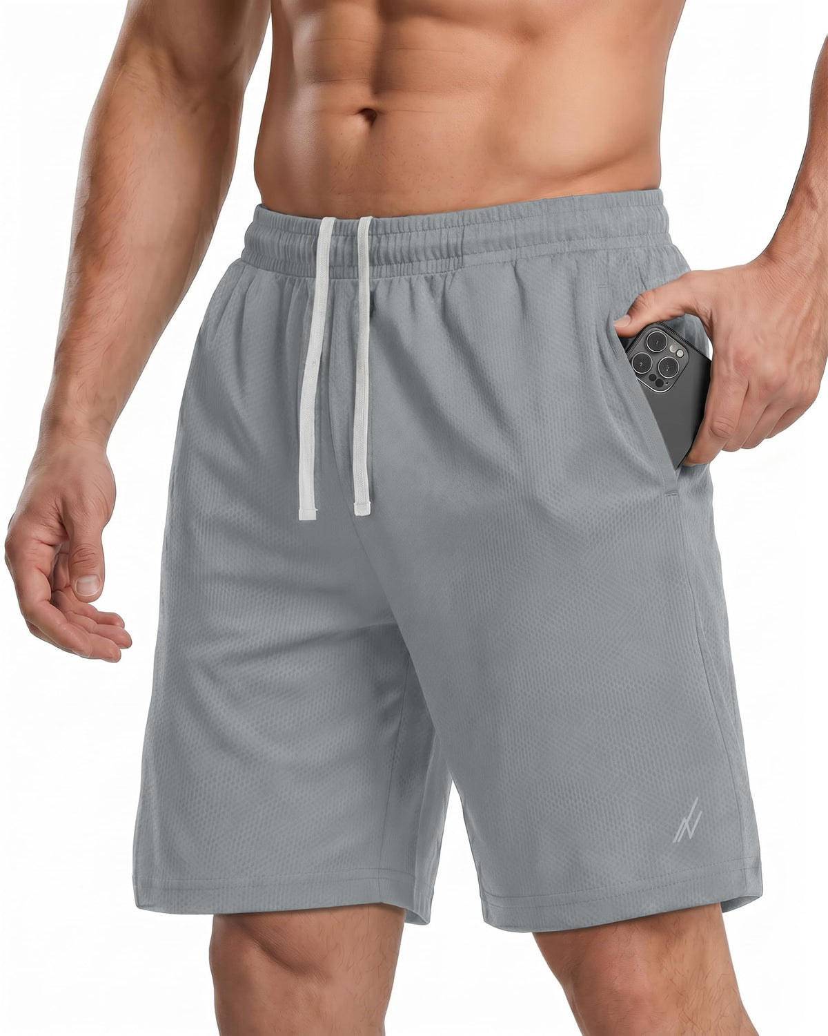 NY Threads Men's Athletic Shorts Quick Dry Loose-Fit Lightweight Running Workout Gym Shorts with Pockets