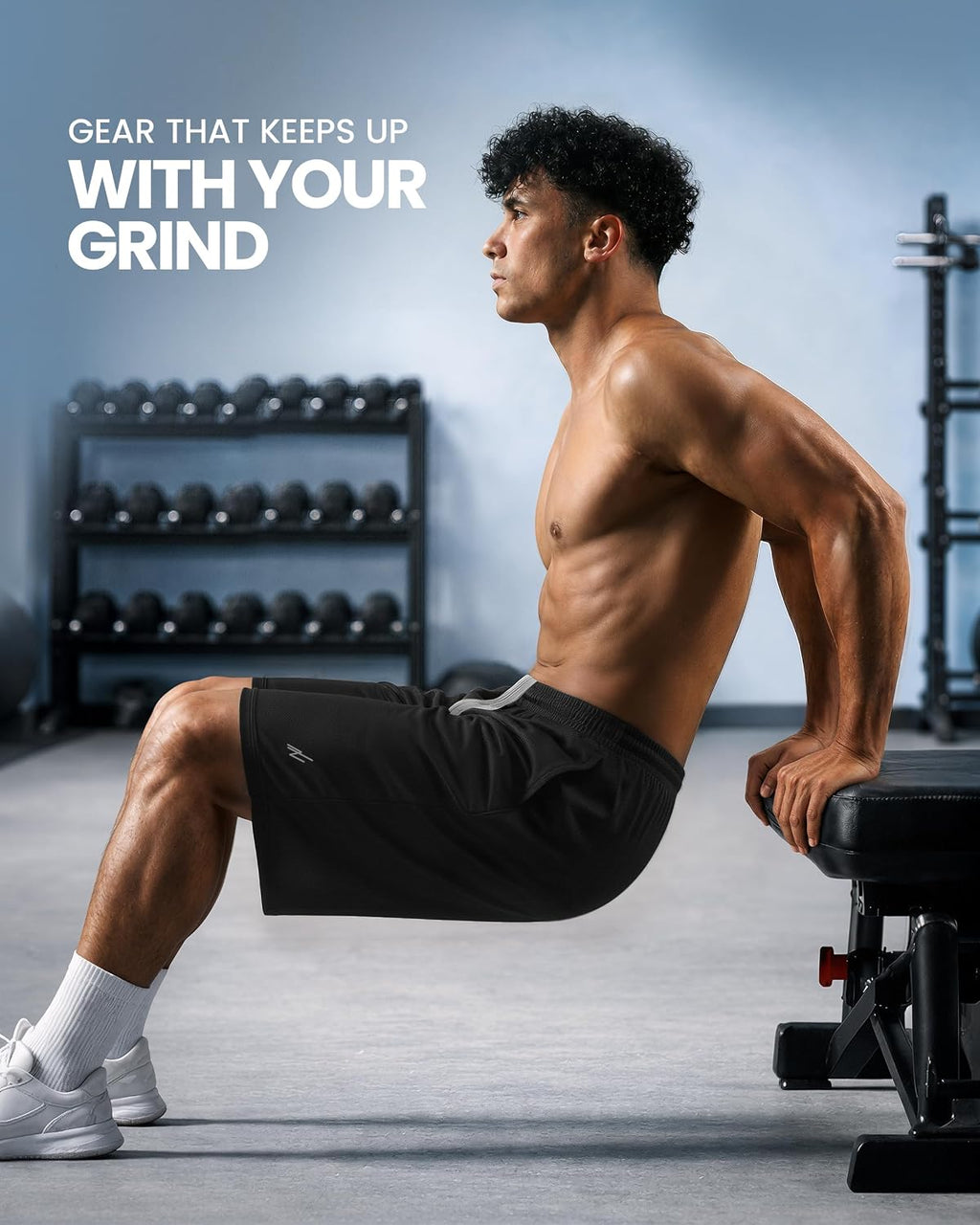 NY Threads Men's Athletic Shorts Quick Dry Loose-Fit Lightweight Running Workout Gym Shorts with Pockets
