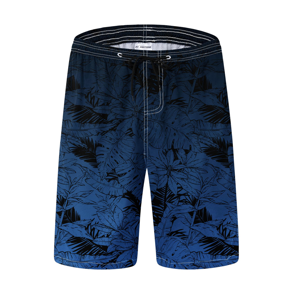 FT FENTENG Mens Swim Trunks Quick Dry Board Shorts with Mesh Liner, Breathable Big & Tall Beach Shorts Swimwear Bathing Suits