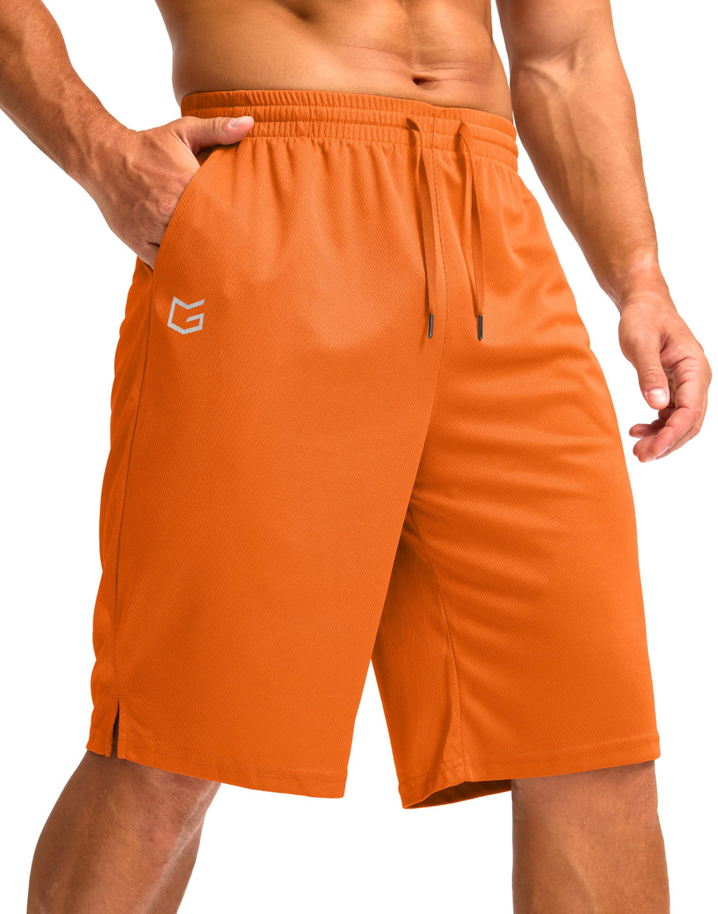 G Gradual Men's Athletic Shorts with Pockets 9" / 11" Long Basketball Shorts Lightweight Quick Dry Gym Workout Shorts for Men