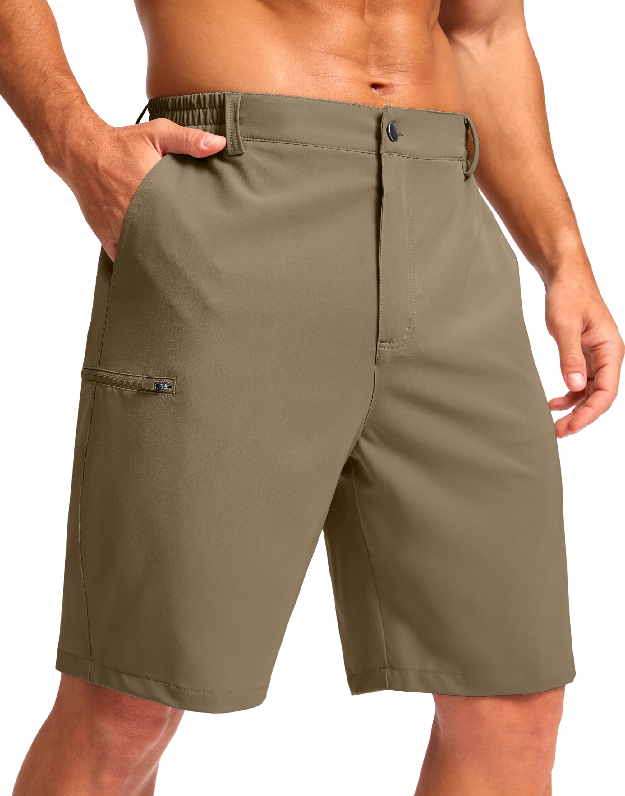 G Gradual Men's Casual Shorts 7"/ 9"/ 5" Lightweight 4 Pockets Stretch Quick-Dry Summer Shorts for Golf Work Hiking Trips