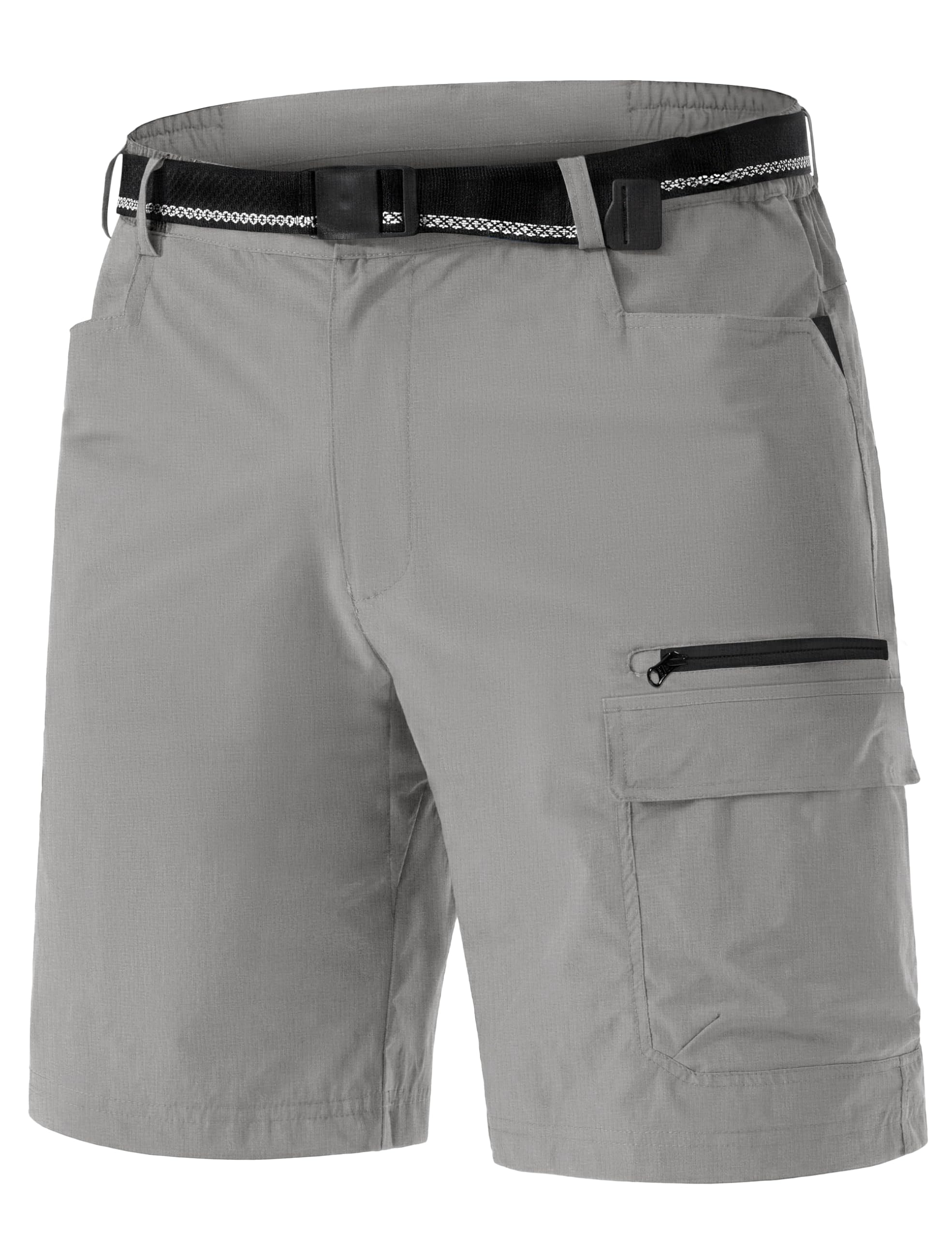 TACVASEN Men's Summer Outdoor Shorts Quick Dry Water Resistant Cargo Casual Golf Work Hiking Shorts (NO Belt)