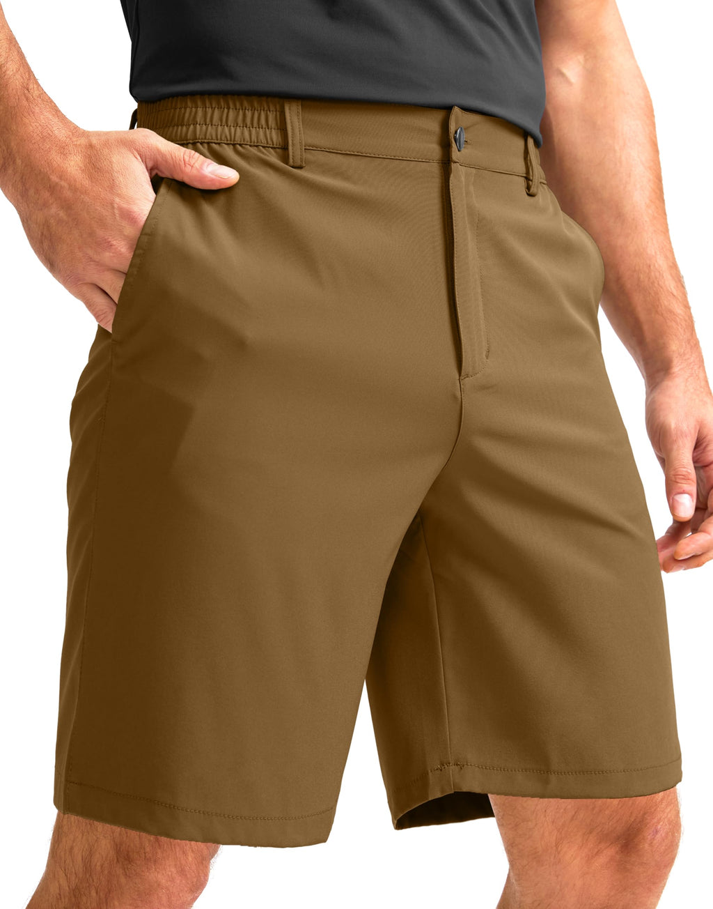 G Gradual Men's Casual Shorts 7" Lightweight Golf Shorts for Men Stretch with 3 Pockets Quick Dry Breathable Work Shorts