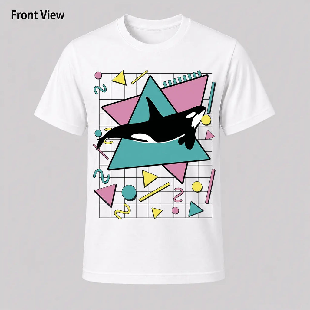 Orca Killer Whale Vintage 90s Retro 1990s Aesthetic Vibes T-Shirt