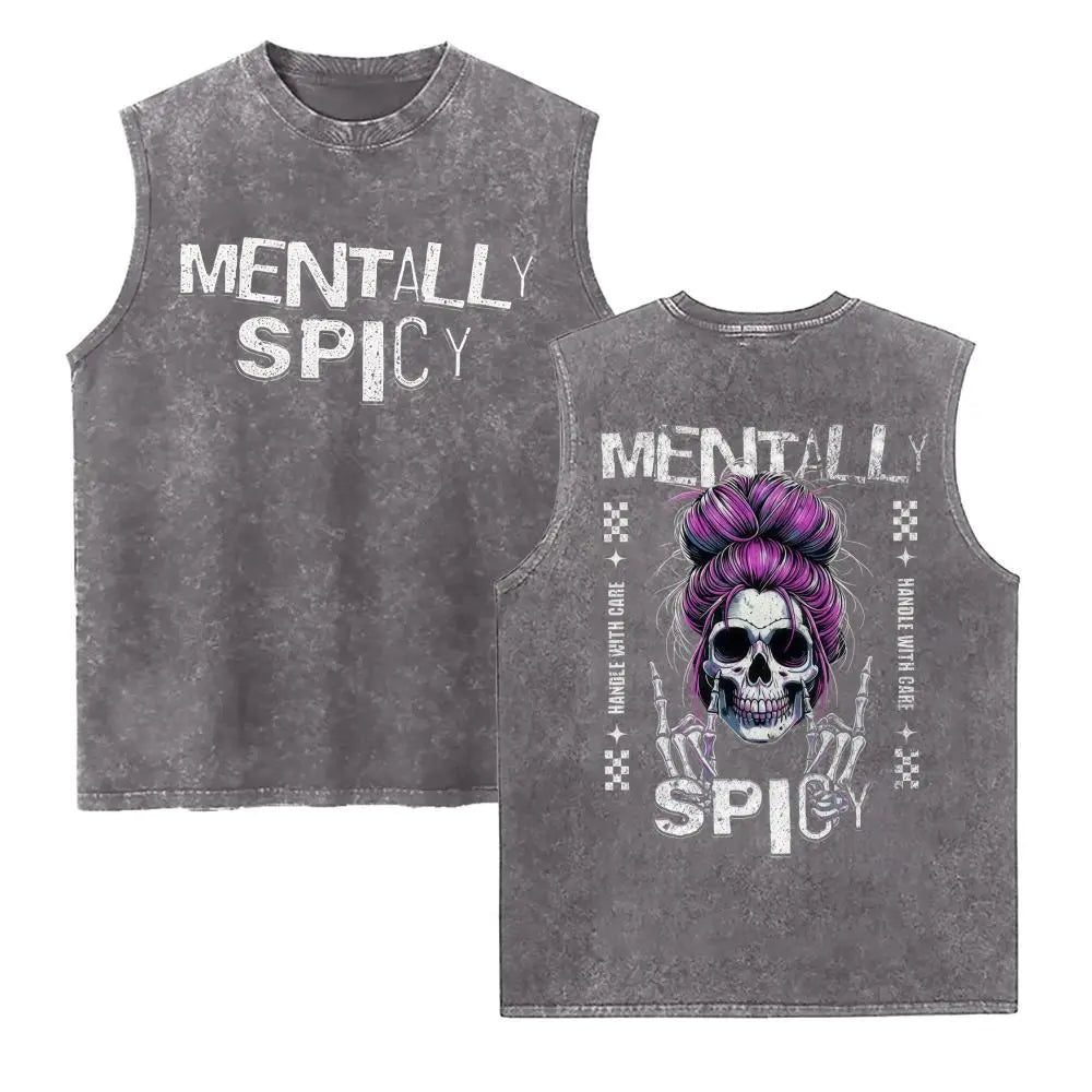 Fiery Soul" Skull — Satirical Dark Humor T-Shirt, Fun & Sarcastic Mom Gift, Mother's Day Present TShirt