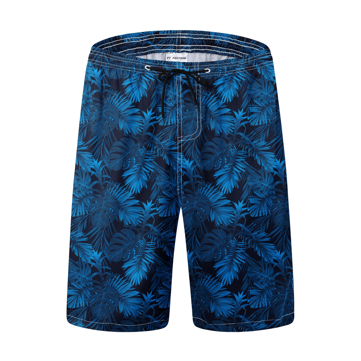 FT FENTENG Mens Swim Trunks Quick Dry Board Shorts with Mesh Liner, Breathable Big & Tall Beach Shorts Swimwear Bathing Suits