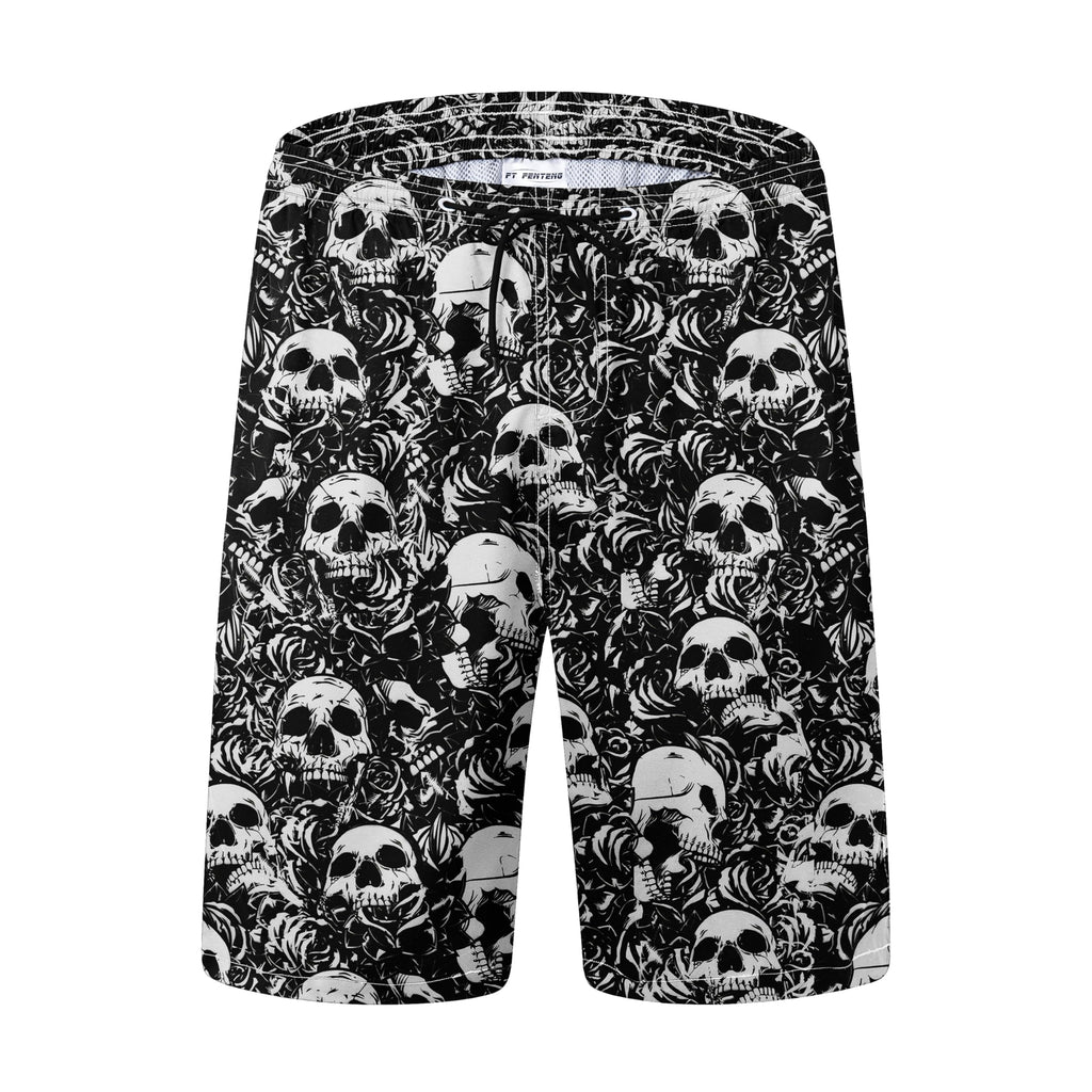 FT FENTENG Mens Swim Trunks Quick Dry Board Shorts with Mesh Liner, Breathable Big & Tall Beach Shorts Swimwear Bathing Suits