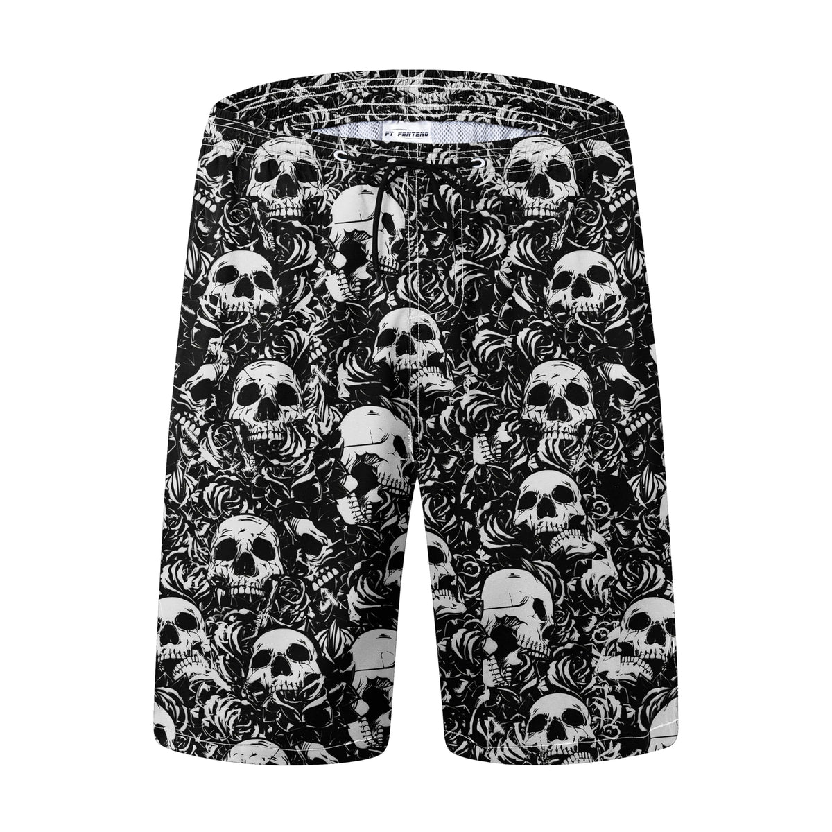 FT FENTENG Mens Swim Trunks Quick Dry Board Shorts with Mesh Liner, Breathable Big & Tall Beach Shorts Swimwear Bathing Suits