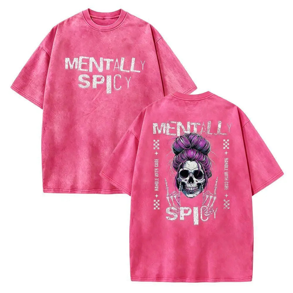 Fiery Soul" Skull — Satirical Dark Humor T-Shirt, Fun & Sarcastic Mom Gift, Mother's Day Present TShirt