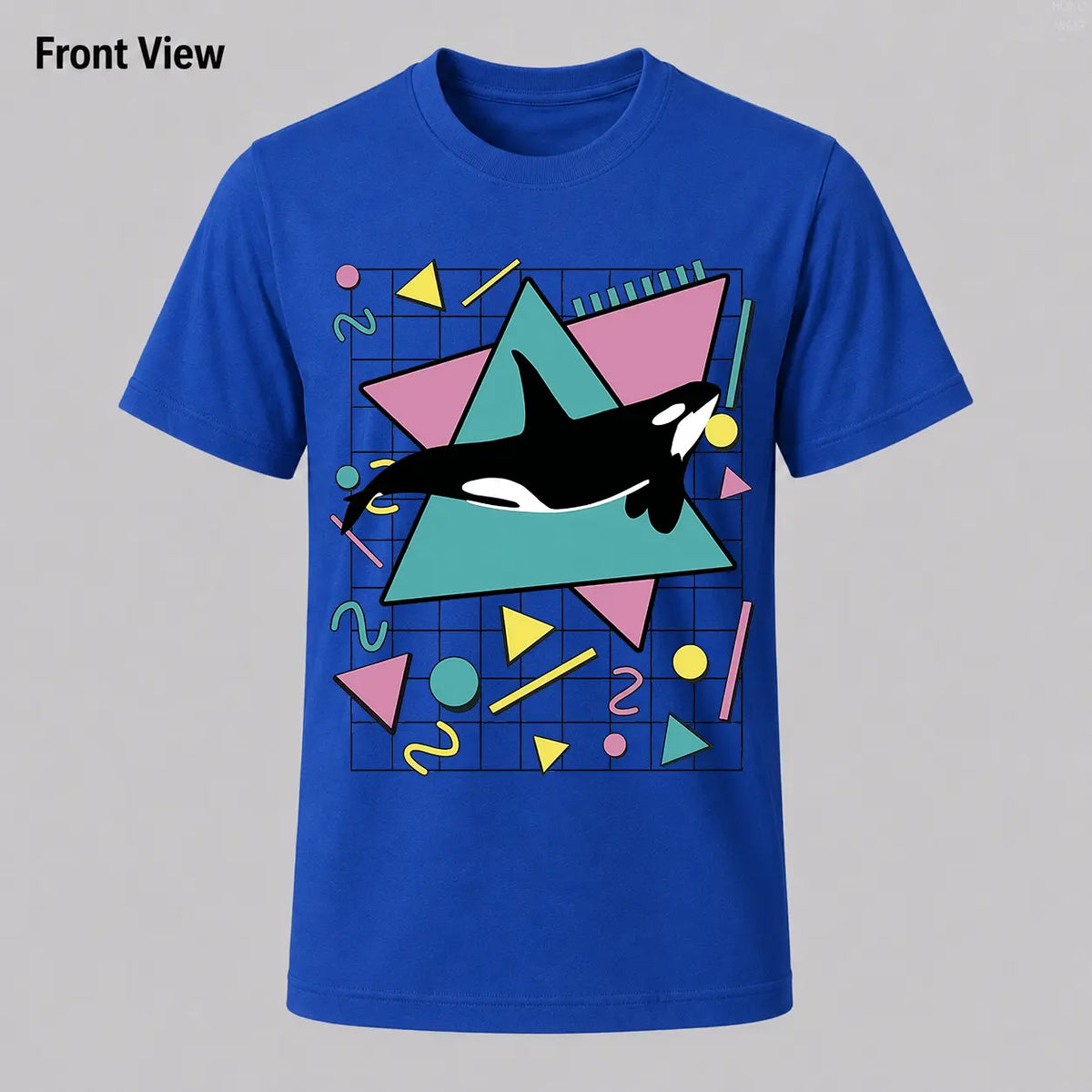 Orca Killer Whale Vintage 90s Retro 1990s Aesthetic Vibes T-Shirt