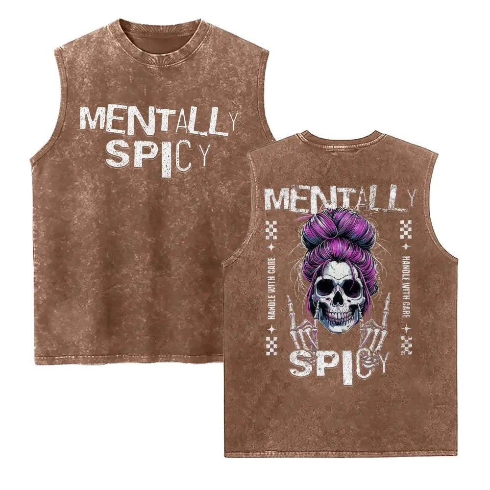 Fiery Soul" Skull — Satirical Dark Humor T-Shirt, Fun & Sarcastic Mom Gift, Mother's Day Present TShirt