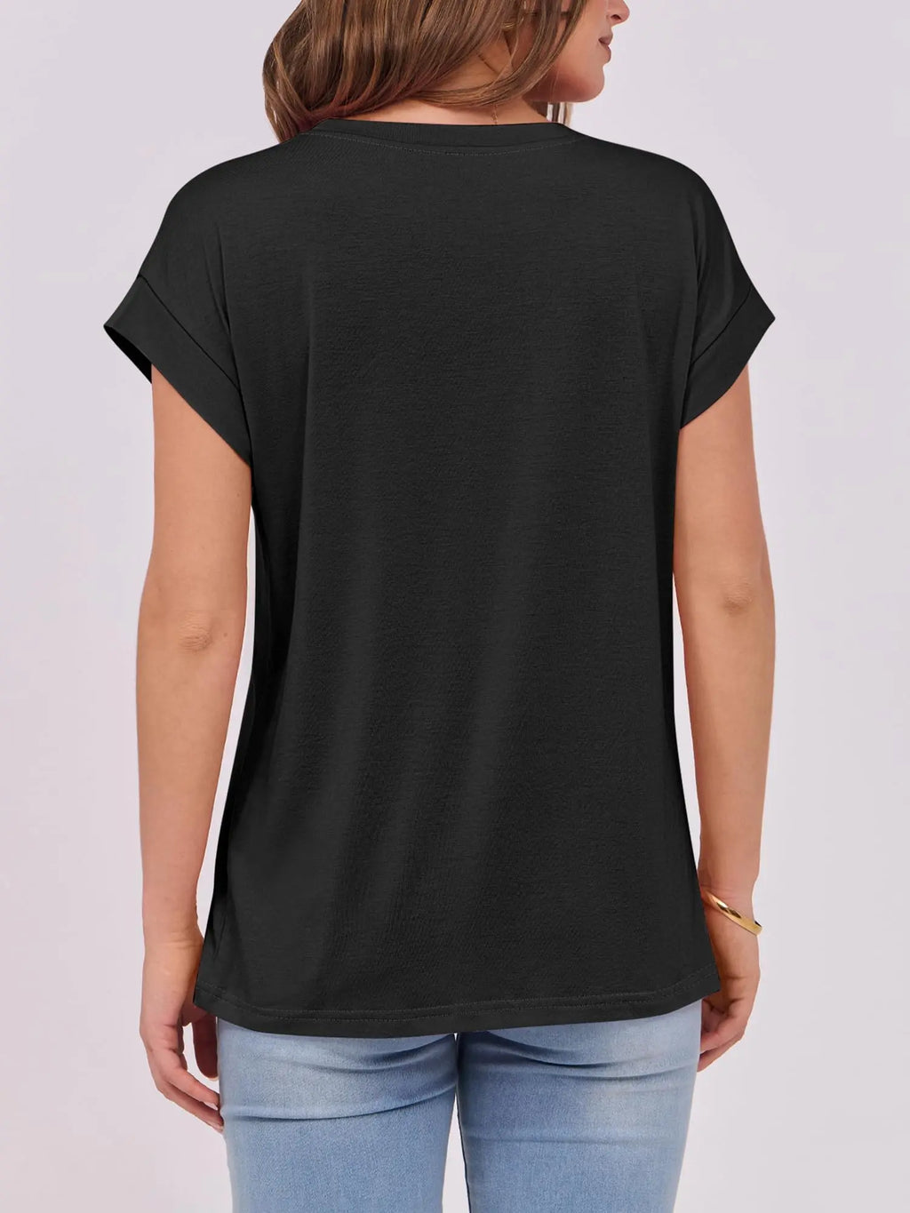 ANRABESS Womens Tops Summer Cap Sleeve Basic Tee Shirts 2026 Trendy Loose Fit Casual Dressy Business Work Tshirts Crewneck Tops Clothes