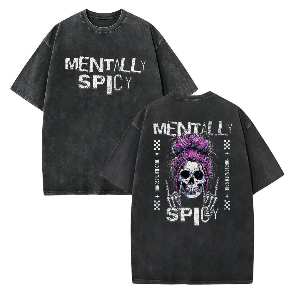 Fiery Soul" Skull — Satirical Dark Humor T-Shirt, Fun & Sarcastic Mom Gift, Mother's Day Present TShirt
