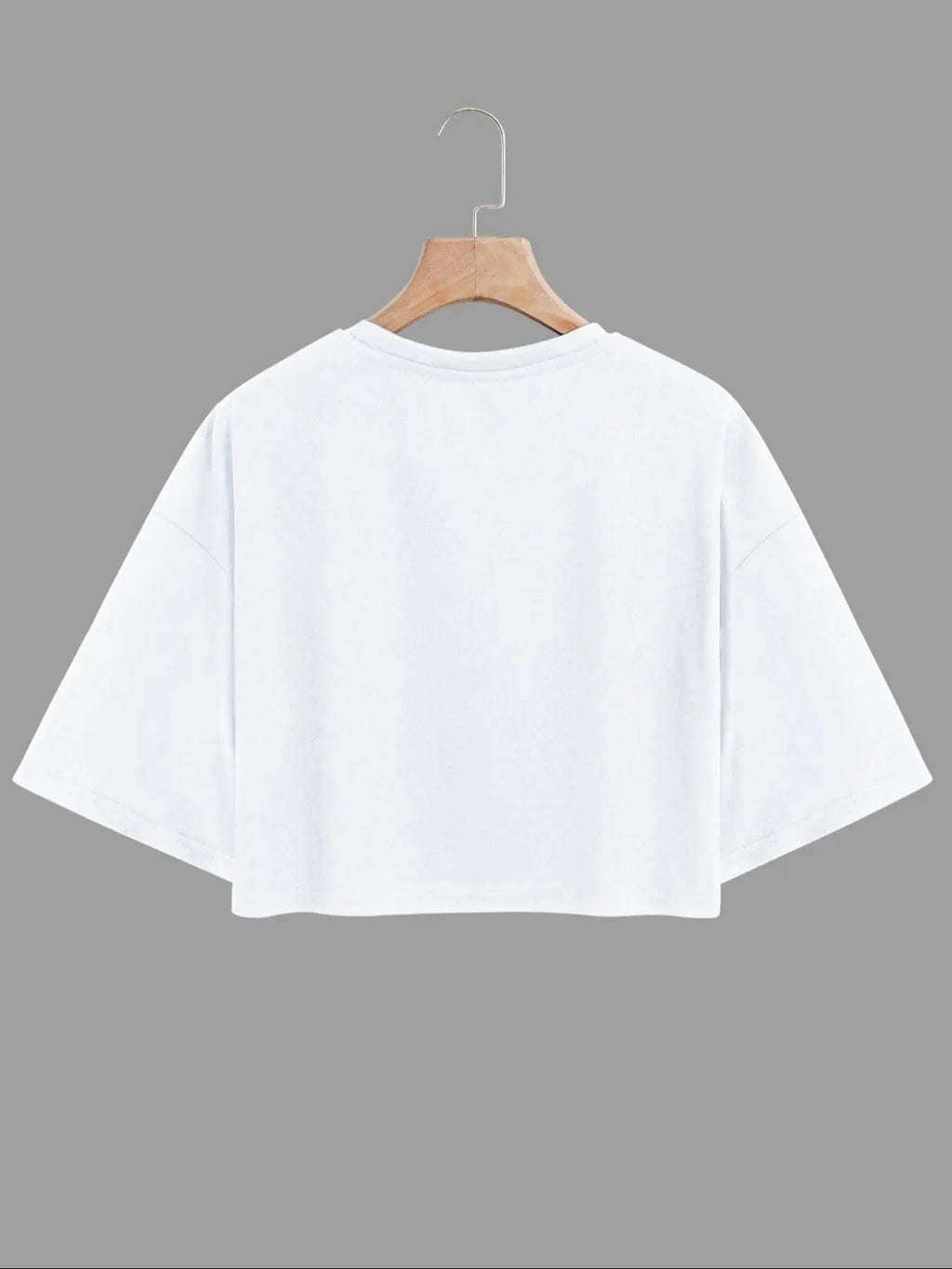 Women's 80s 90s Letter Print Round Neck Crop Tee, Casual Short Sleeve Crew Neck T-shirt for Daily Wear, Ladies Summer, Casual Chic Top, Casual Fashion Comfy