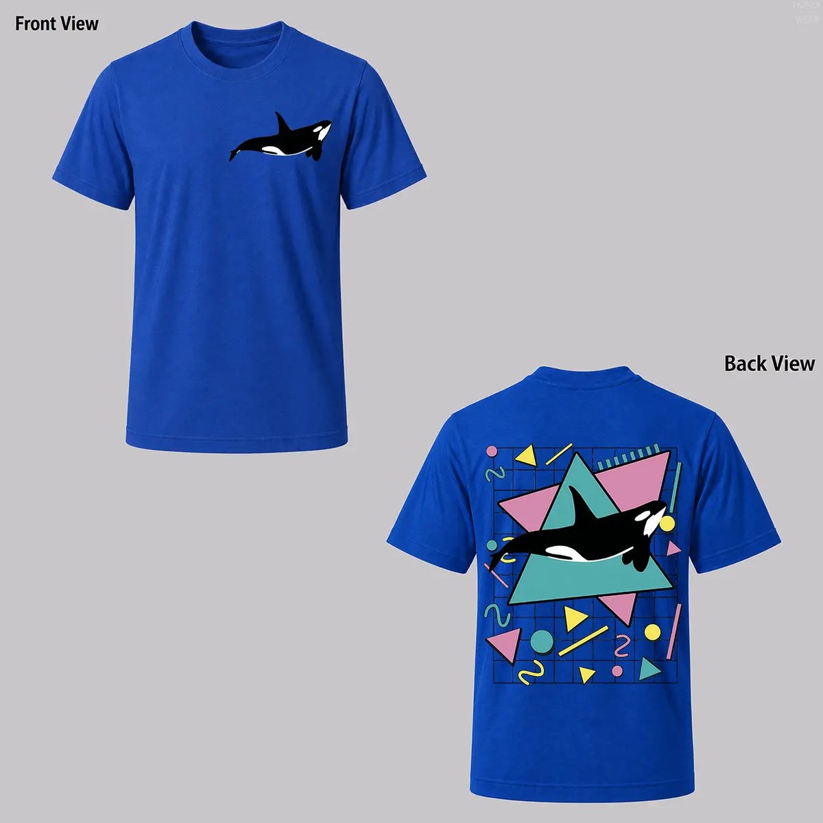 Orca Killer Whale Vintage 90s Retro 1990s Aesthetic Vibes T-Shirt