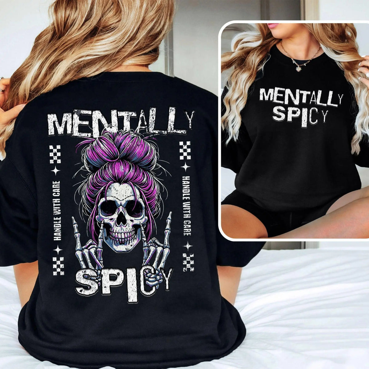 Fiery Soul" Skull — Satirical Dark Humor T-Shirt, Fun & Sarcastic Mom Gift, Mother's Day Present TShirt