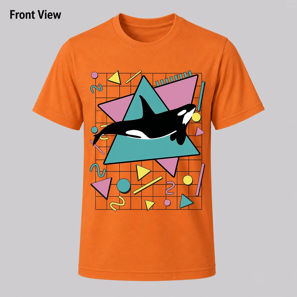 Orca Killer Whale Vintage 90s Retro 1990s Aesthetic Vibes T-Shirt