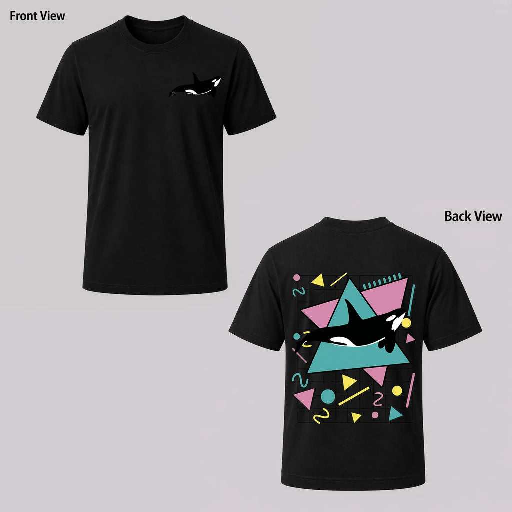 Orca Killer Whale Vintage 90s Retro 1990s Aesthetic Vibes T-Shirt