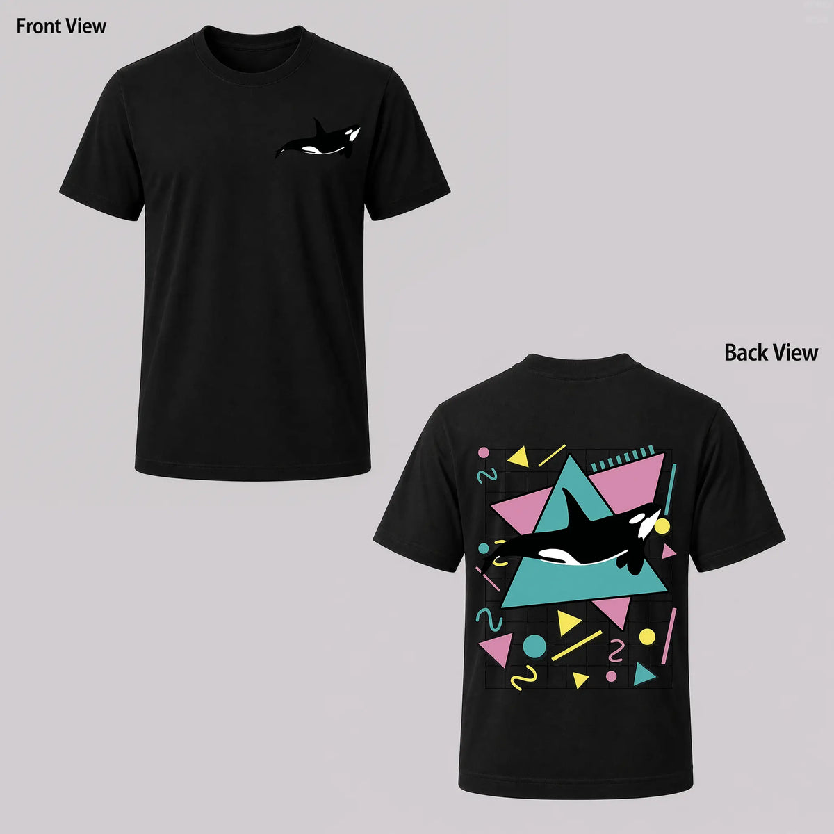 Orca Killer Whale Vintage 90s Retro 1990s Aesthetic Vibes T-Shirt